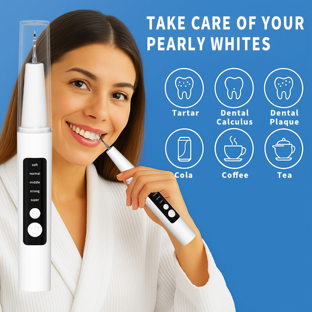 Interdental Cleaner Rechargeable USB Oral Irrigator ¨C 5-Speed Settings, LED Light, Portable Water Flosser for Plaque Removal, Braces, Bridges & Hard-to-Reach Areas