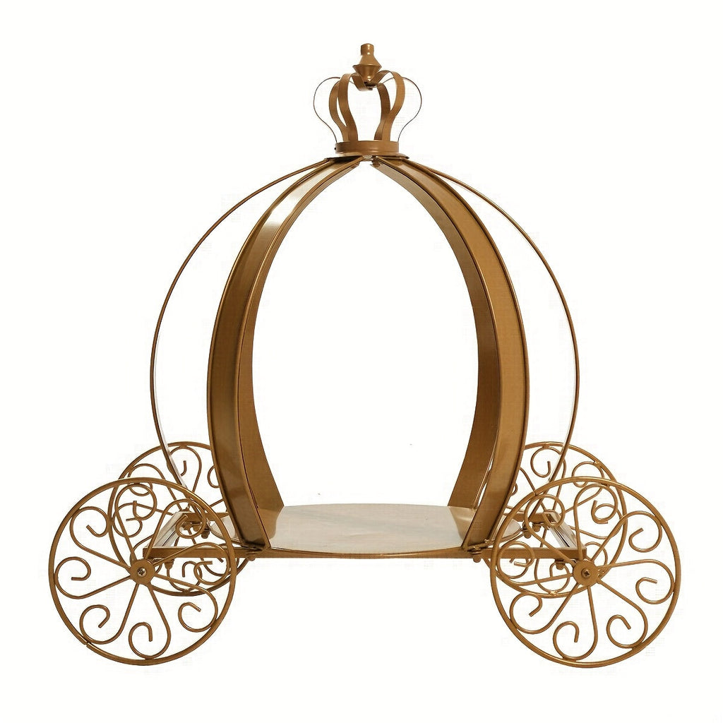 Cinderella Pumpkin Carriage Cake Stand 25 Inch - Princess Wedding Centerpiece Decoration for Bridal Shower Birthday Sweet 16 Baby Shower Party