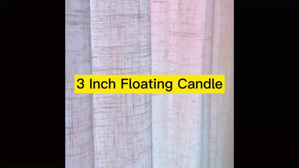 White Floating Candles 24 Pack 3 Inch | Unscented Clean Burn 8-12 Hours | Pool Candles for Wedding Anniversary Valentine's Day Romantic Dinner Home Decor Table Centerpiece