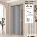 Magnetic Room Divider Curtain Doorway - Rodless Bohemian Striped Door Curtain, 210GSM Thickened Polyester, Natural Drape, Space Partition for Living Room Bedroom Kitchen, Machine Washable, No Rod Needed