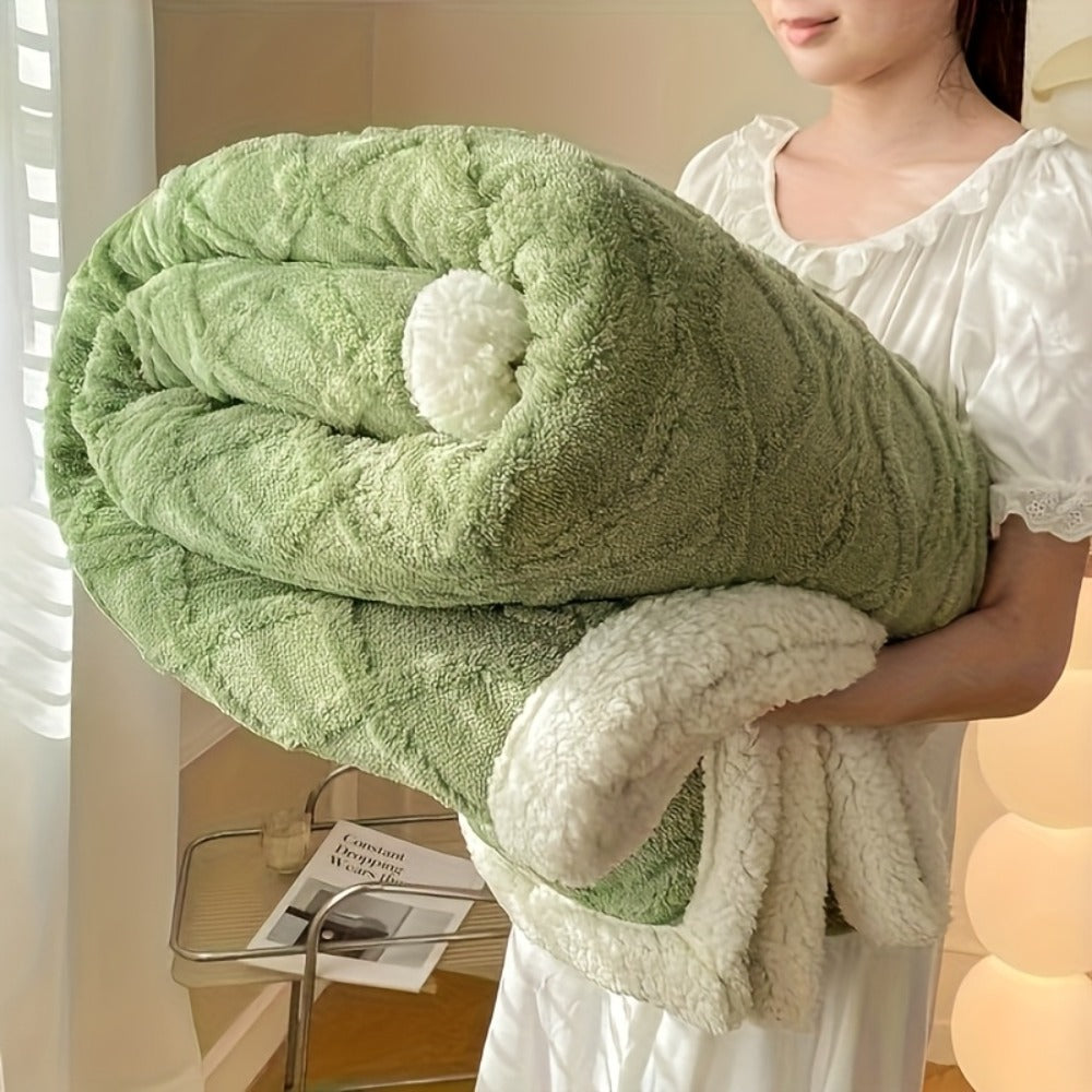 Taffeta Blanket Double-Sided ¨C Silky Soft All-Season Sleep Blanket for Bed & Air Conditioning, Machine Washable, 5 Colors, 3 Sizes