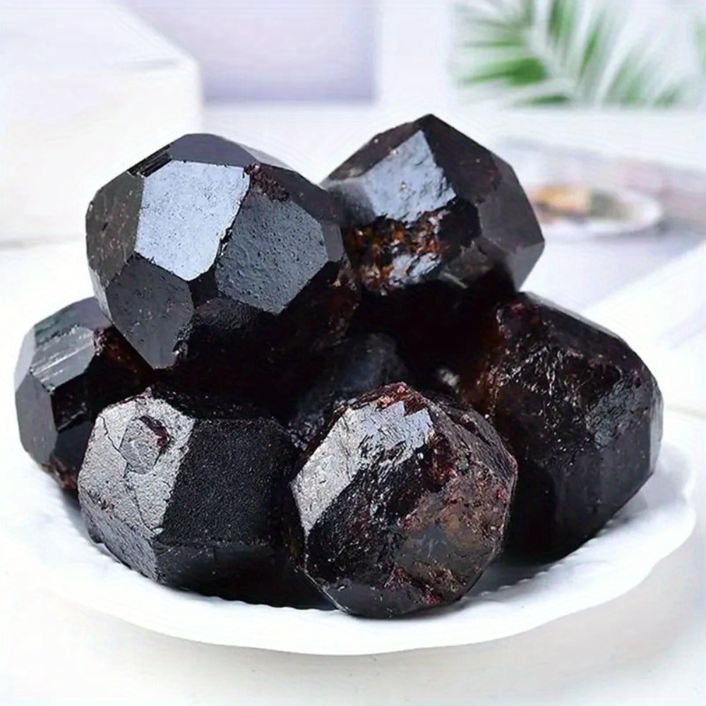 Natural Red Garnet Crystal Rough Stone ¨C Raw Unpolished Mineral Specimen for Home Decor, Crystal Healing, Feng Shui Display & Collector Gift, Genuine Gemstone Rock