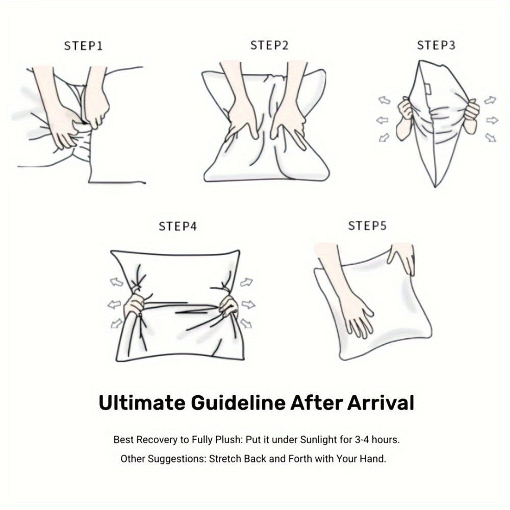 Pillow Insert Hypoallergenic High Elastic Fluffy Fill, Thick Sofa Cushion Filler Universal Replacement Inner Core for Throw Pillow Couch Cushion Decorative Pillow Multiple Sizes White
