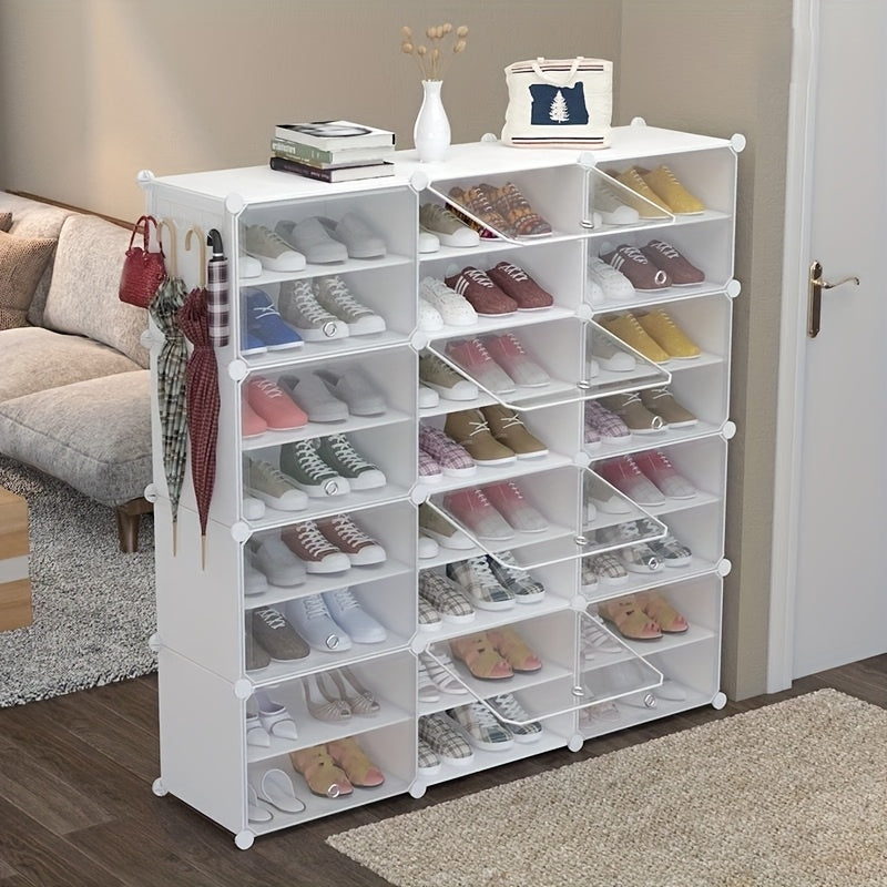 Shoe Rack Organizer Free Standing ¨C Shoe Storage Cabinet for Boots, Slippers & High Heels | 2¡Á6 / 3¡Á8 Tier Shoe Shelf for Closet, Bedroom, Entryway & Hallway | White, Translucent & Black Options