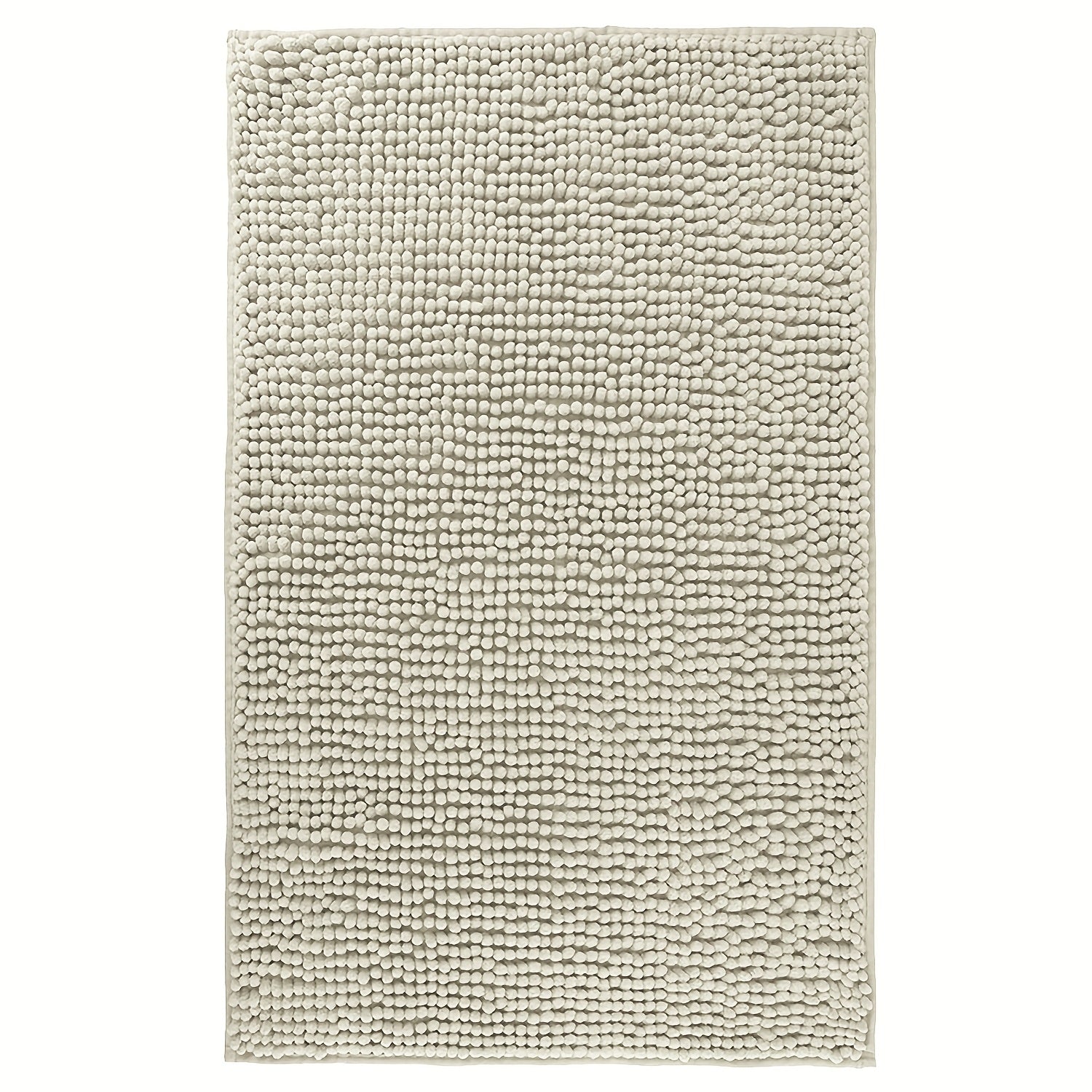 Chenille Bath Rug Extra Thick Soft Absorbent Non-Slip Bathroom Mat Machine Washable, Multiple Sizes & Colors