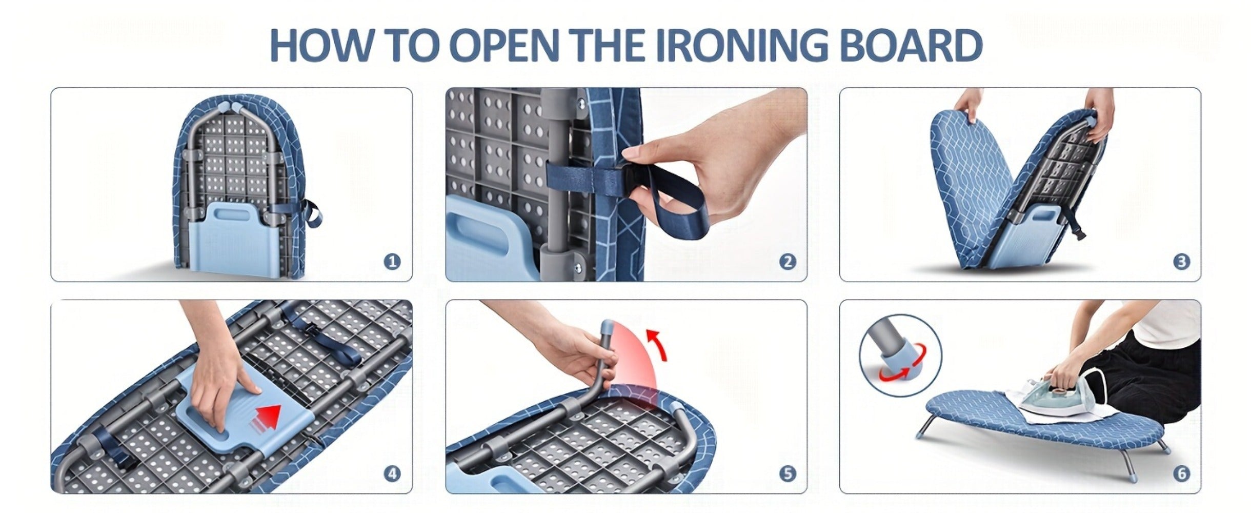 Foldable Ironing Board Tabletop, Portable Mini Ironing Board with Heat Resistant Cover & Non-Slip Feet, Small Folding Ironing Board for Home Laundry Room Dorm Apartment Travel Use, Space Saving Design
