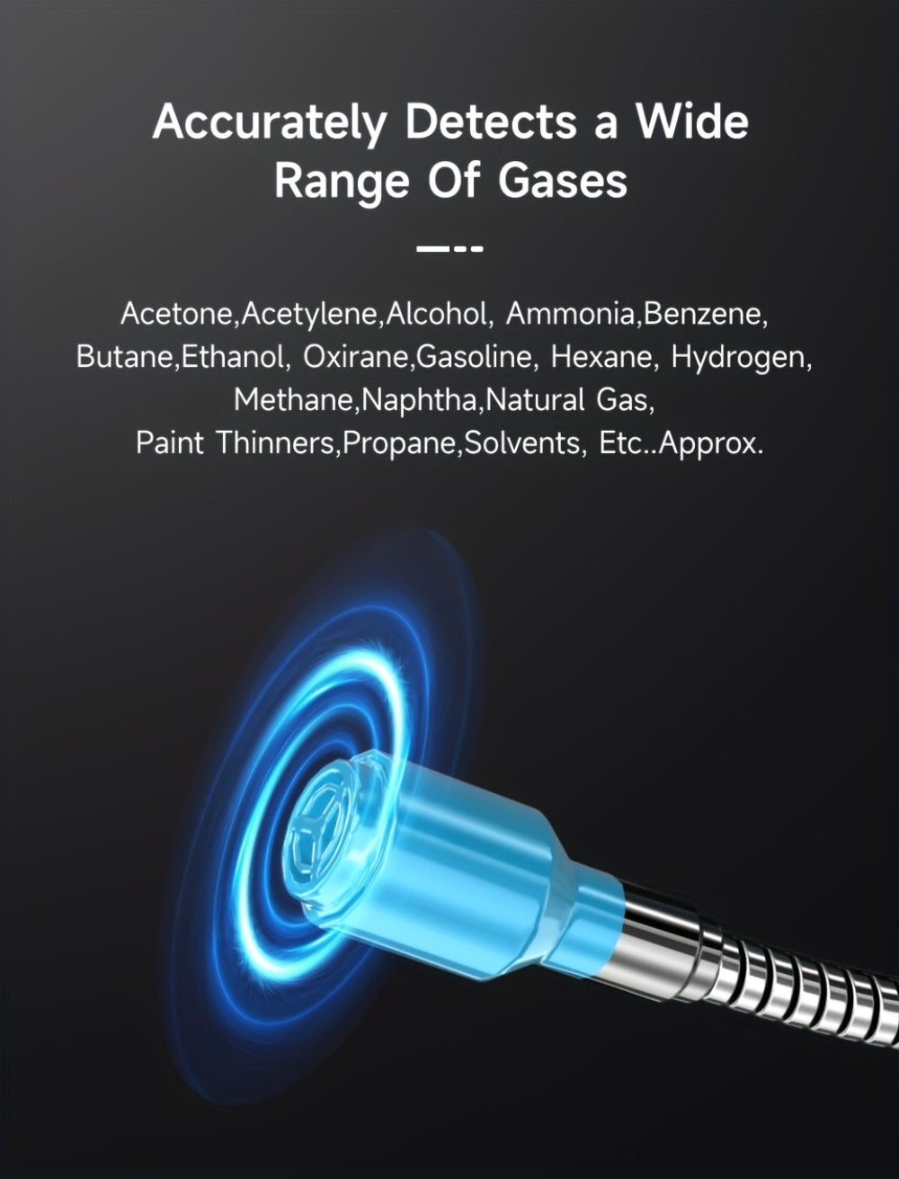 Gas Leak Detector Combustible Gas Detector Aicevoos AS-F12 Natural Gas Methane Tester Sound Light Alarm Electrochemical Sensor Home Industrial Safety
