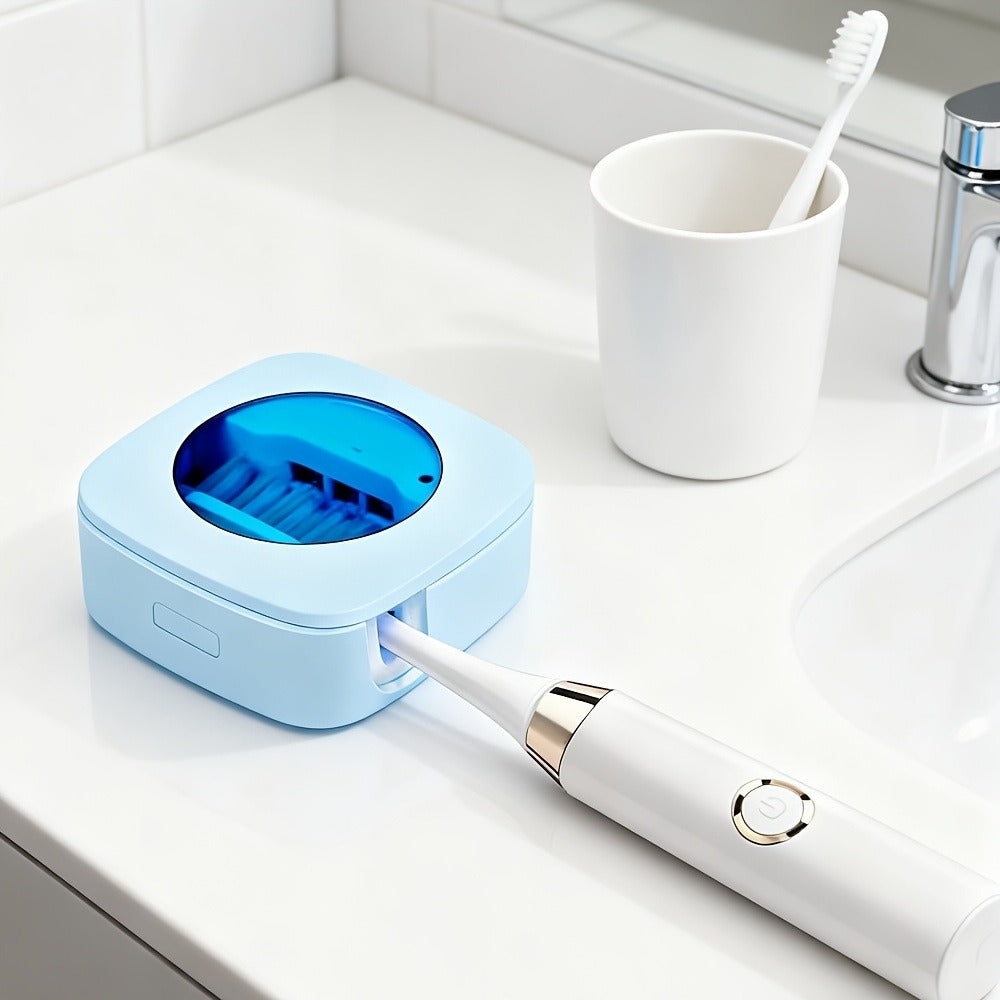 Toothbrush Case USB Rechargeable ¨C 200mAh Battery Compact Portable Toothbrush Protective Cover for Travel, Perfect Gift for Family & Friends on Christmas, Mother's Day & Father's Day, 4 Colors