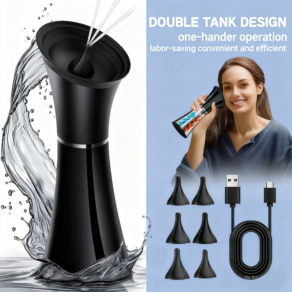 Electric Ear Wax Removal System ¨C Water-Powered Ear Irrigation Flusher, IPX7 Waterproof, Safe & Effective Ear Cleaning Tool for Wax Buildup