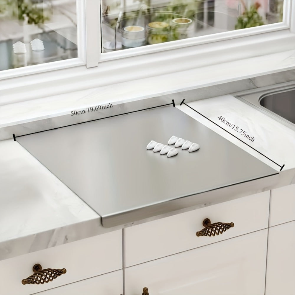 Extra Large Stainless Steel Cutting Board ¨C Multi-Use Kitchen Chopping Board, Easy to Clean & Store, Multiple Sizes