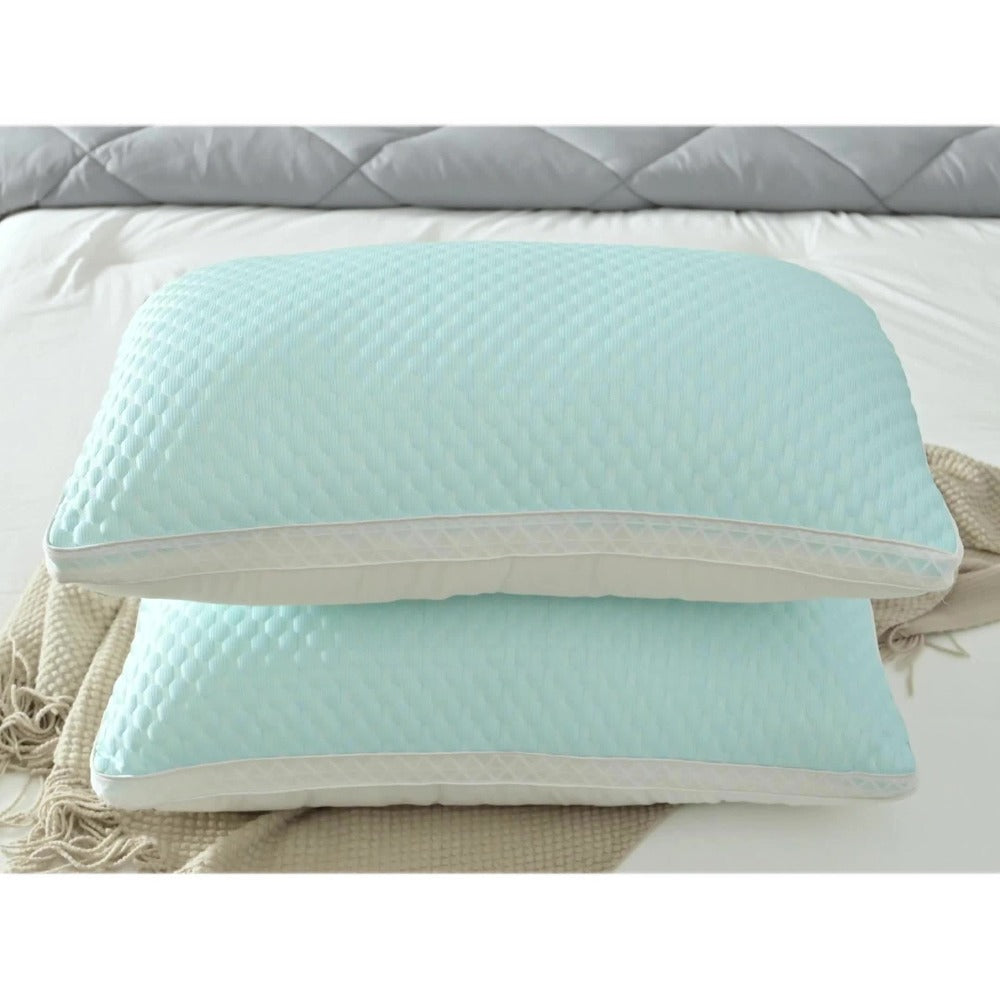 Cooling Bed Pillows 2-Pack ¨C Neck Support for Side, Back & Stomach Sleepers | Machine Washable | Soft Polyester Fill | Perfect for Bed, Sofa & Dorm