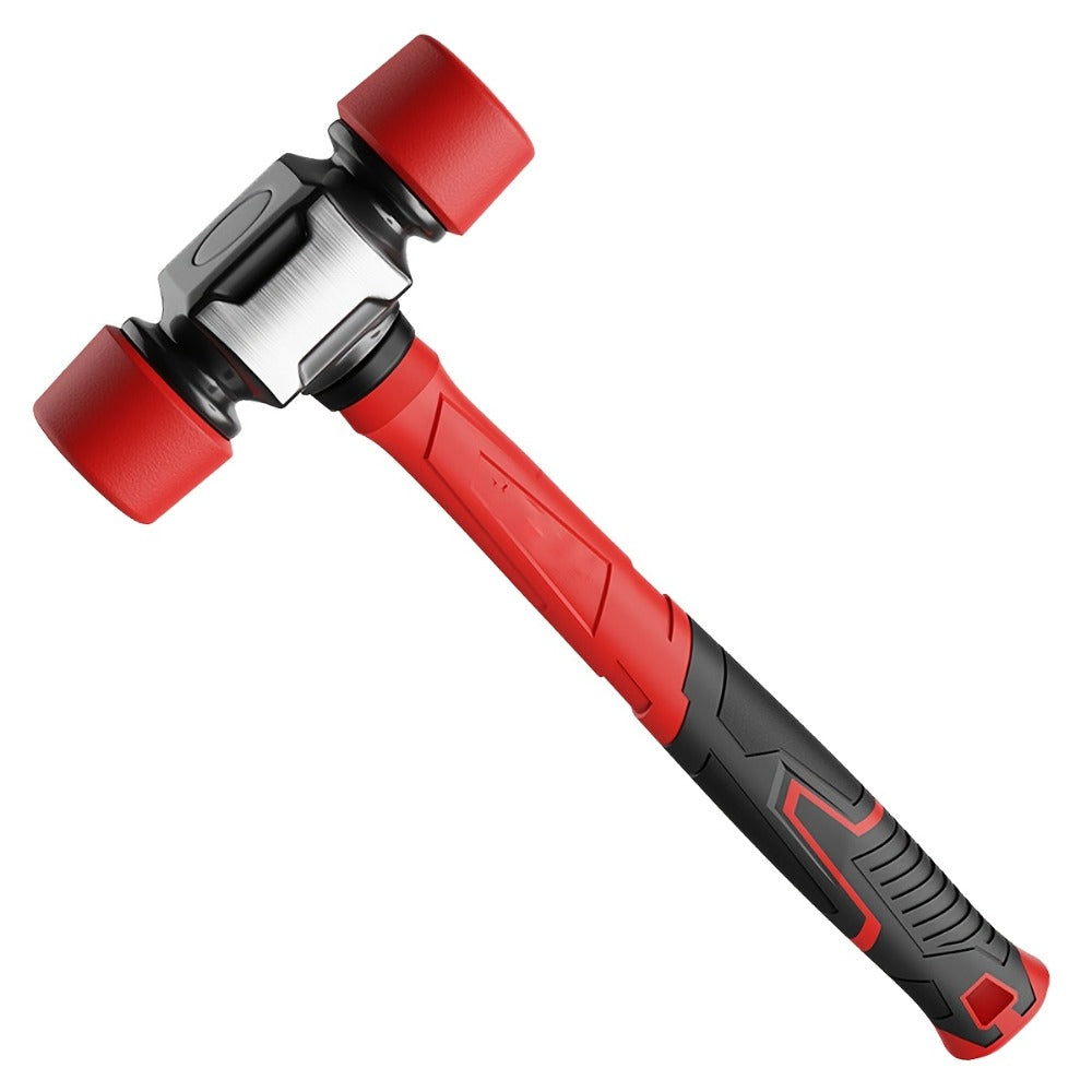 Rubber Mallet Hammer Heavy Duty 27mm & 36mm, Dead Blow Installation Hammer for Flooring Tile Carpentry Renovation, Non-Marring Hand Tool for Wood & Laminate