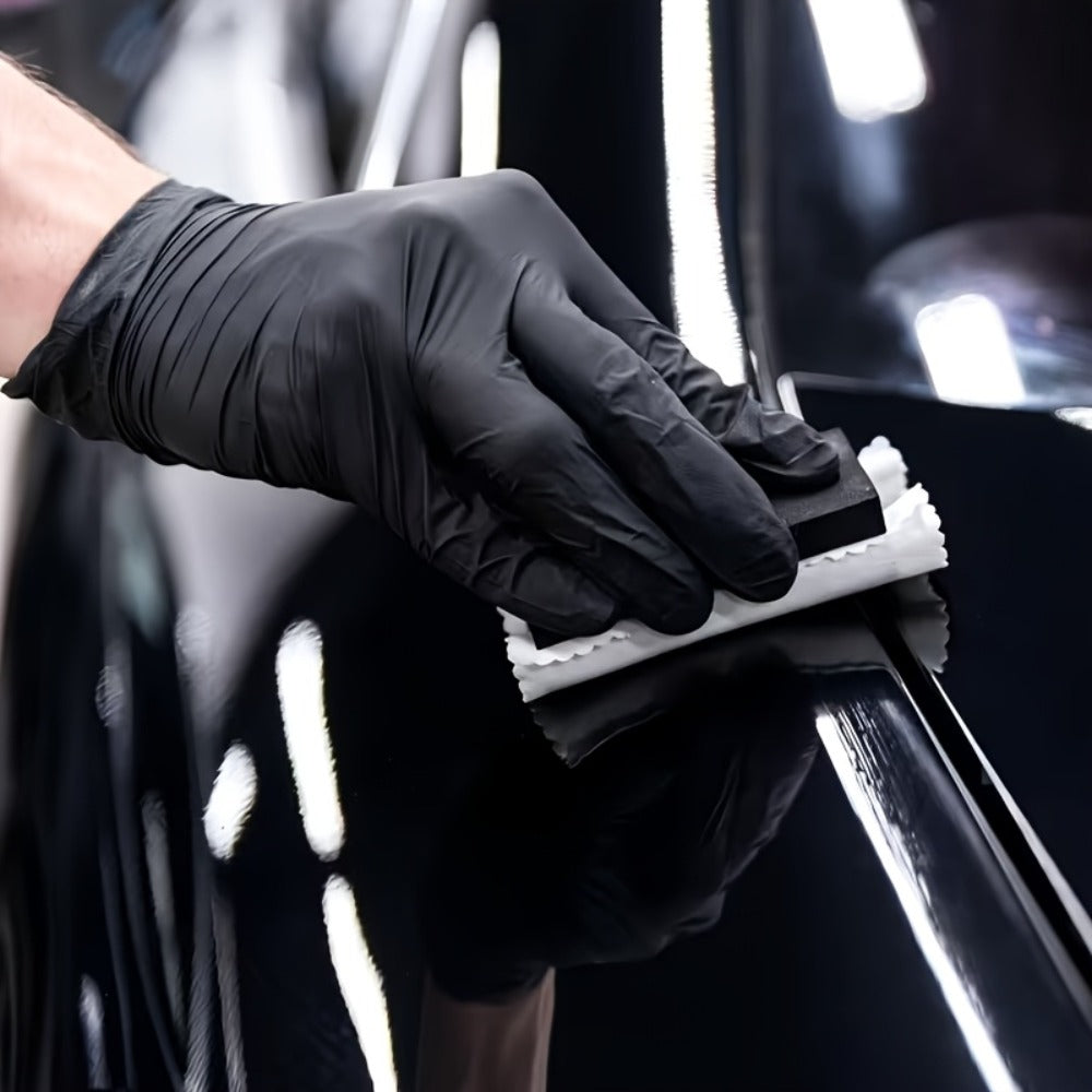 Black Nitrile Disposable Gloves 200 Pack S/M/L/XL, Latex-Free Chemical Resistant Industrial Grade Gloves for Cleaning Tattooing Painting Car Washing Dishwashing