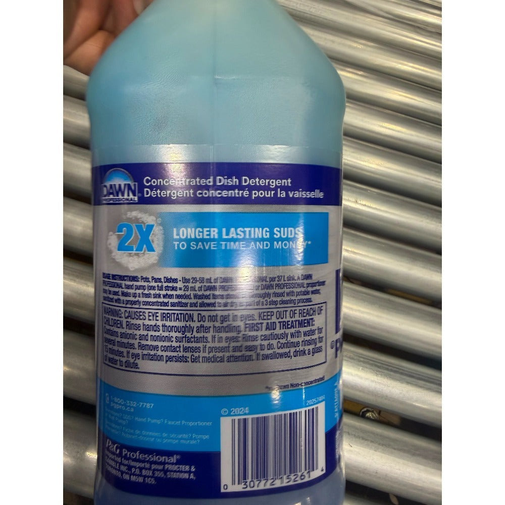 Dawn Professional Dish Soap 1 Gallon 134 fl oz - Heavy Duty Commercial Strength Liquid Dish Detergent, Grease Cutting Formula for Pots, Pans, Dishes & Kitchen Surfaces, Restaurant & Home Use