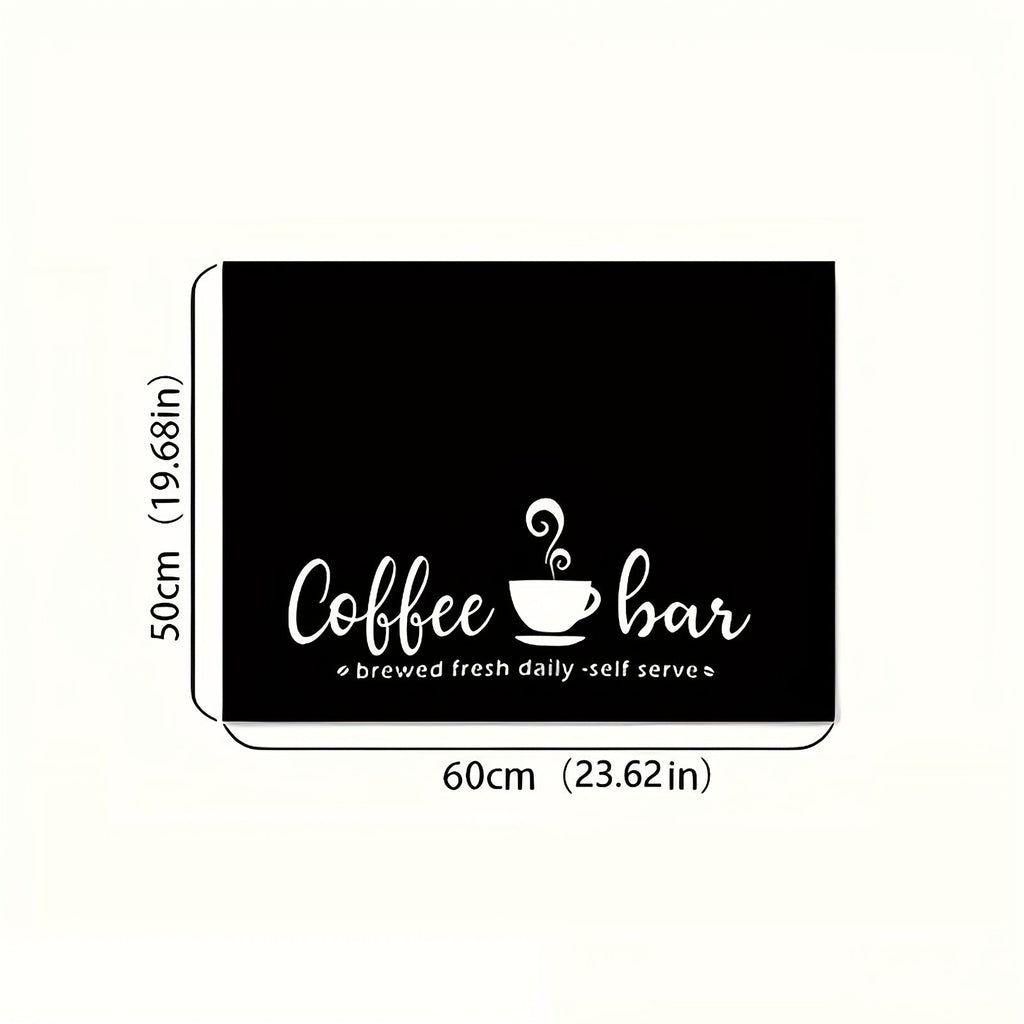 Coffee Bar Mat & Dish Drying Mat ¨C Bohemian Absorbent Kitchen Counter Mat for Coffee Machine, Espresso Station & Countertop