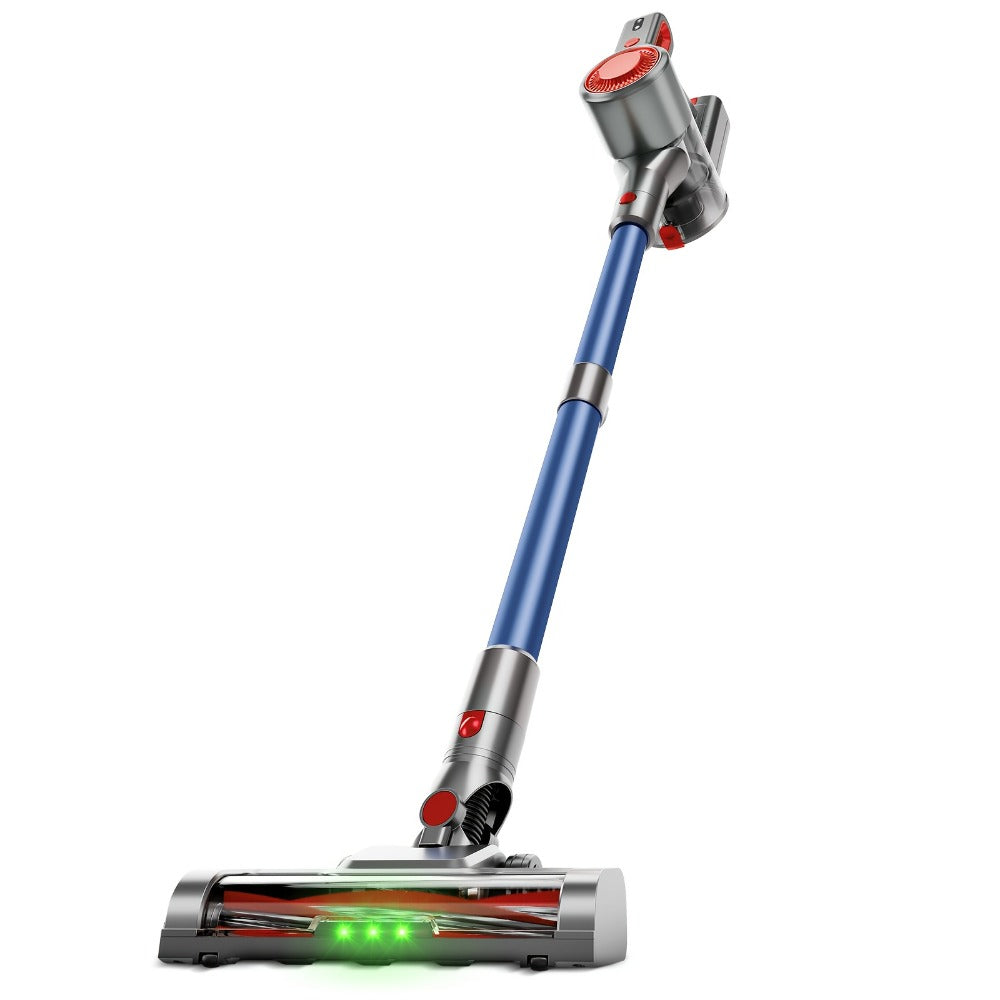 Cordless Stick Vacuum Cleaner 51-68KPa 3-Speed LED Floor Brush 45-Min Runtime Detachable Lightweight for Pet Hair Carpet Hard Floor