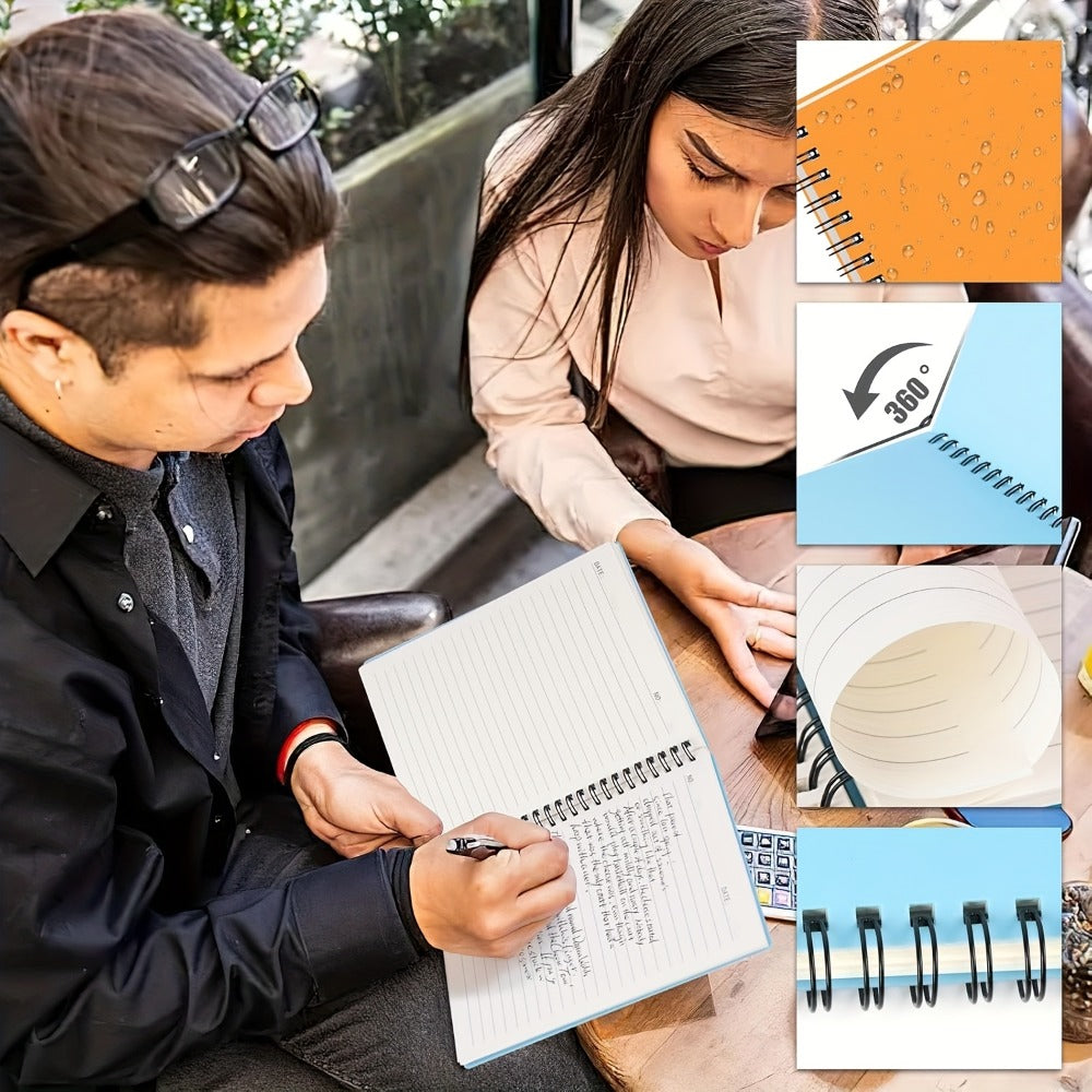 Spiral Notebooks 6 Pack Hardcover A5 Lined Journal College Ruled 480 Sheets 960 Pages No Bleed Thick Paper 6 Colors for Work School Office Supplies