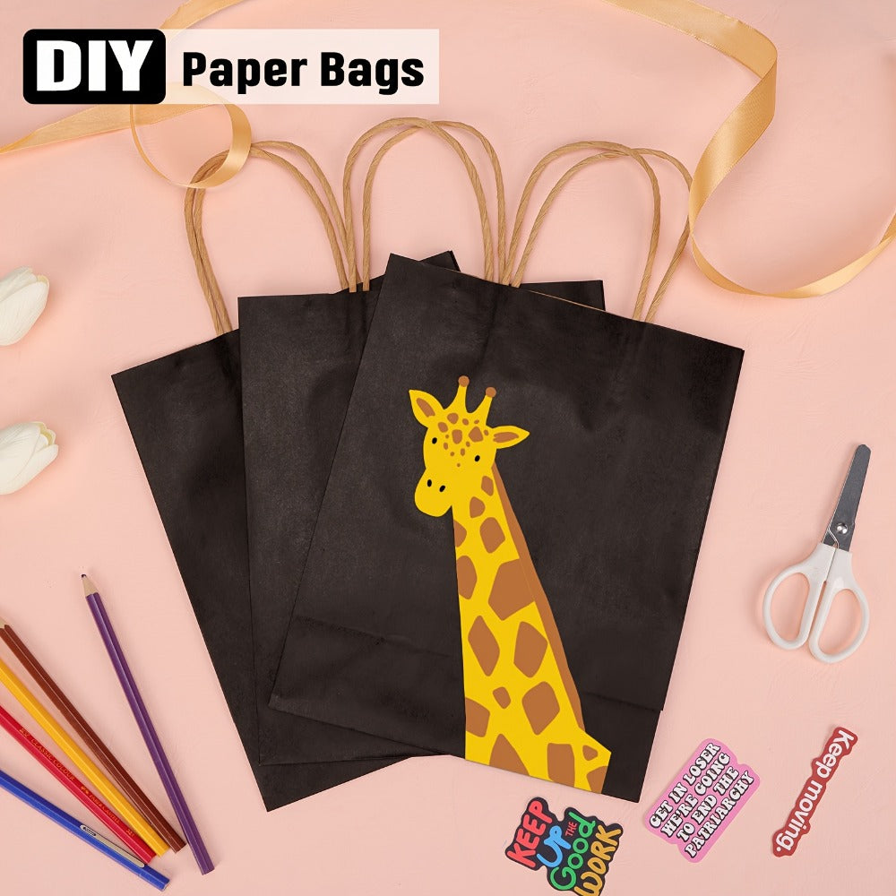 Paper Gift Bags with Handles 110pcs Bulk, Medium & Large Sizes, Shopping Bags for Small Business, Party Favor Bags, Candy Bags for Wedding Christmas Birthday