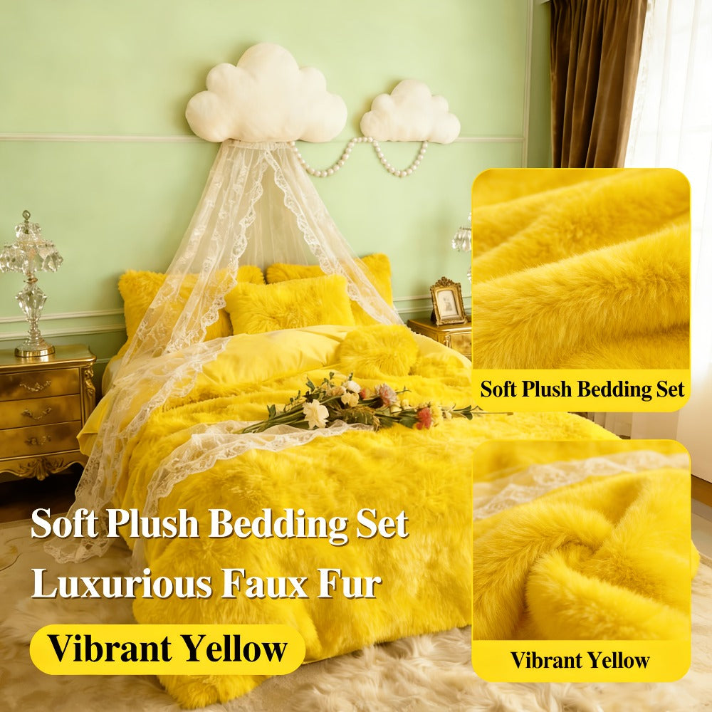 Velvet Duvet Cover Set Fluffy Plush Bedding Minimalist Solid Color, Carved Velvet Quilt Cover with Pillow Shams, Soft Cozy Bedroom Essentials Twin Full Queen King, Black Beige Grey Pink Purple Blue Red Yellow