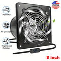 Exhaust Fan 8 Inch Wall Mount Ventilation Fan ¨C 40W Pure Copper Motor, Backdraft Damper, Metal Fume Extractor with Switch for Kitchen, Bathroom, Garage, Shop & Smoking Room