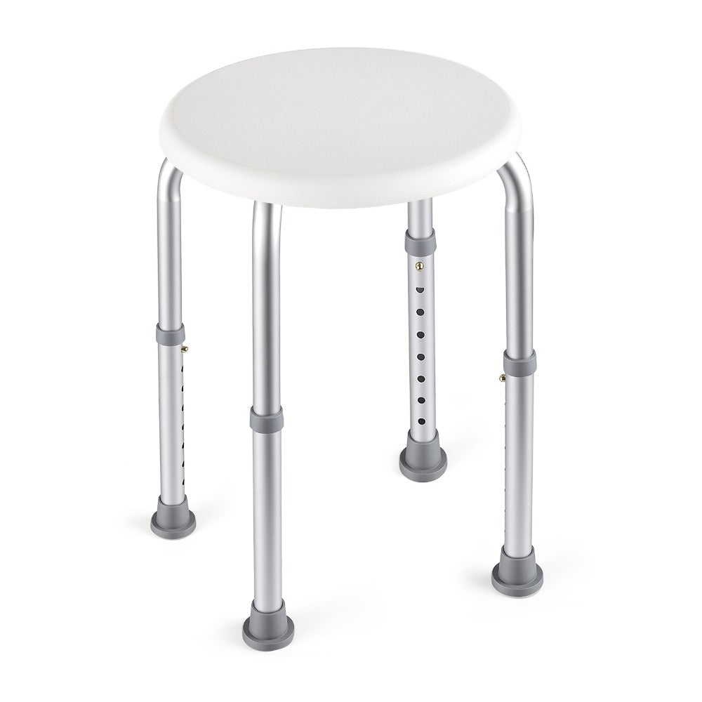 Shower Stool for Inside Shower ¨C Adjustable Height Non-Slip Bath Seat, 300 LBS Capacity, Stable Bathroom Stool for Sitting, Fits Showers & Bathtubs, Lightweight & Easy Assembly