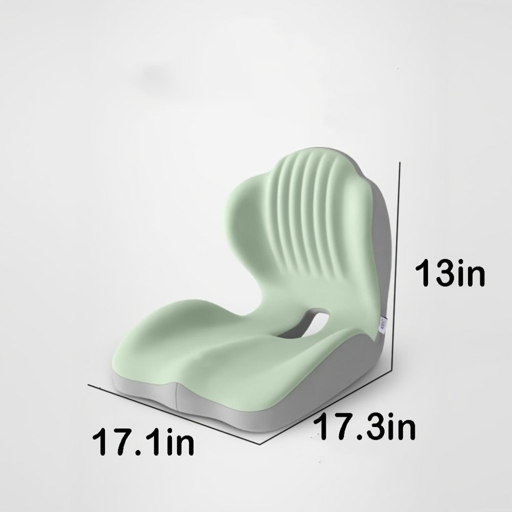 Hip & Lumbar Support Seat Cushion Ergonomic Memory Foam ¨C Breathable High-Density Back Support Pillow for Office Chair, Car Seat & Long Sitting, Daily Use or Gift