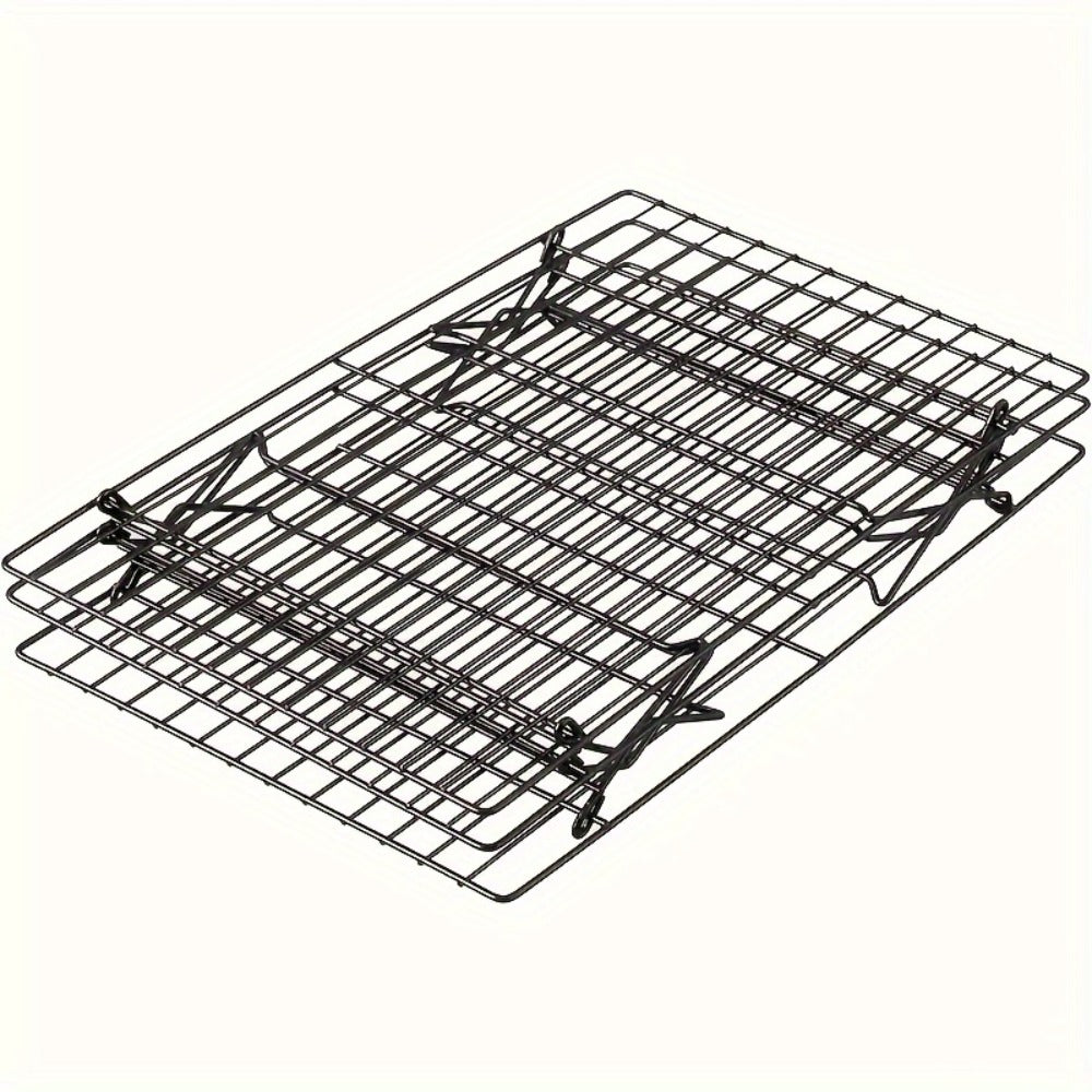 Cooling Rack for Baking Set of 3 Collapsible Stackable Wire Rack Oven Safe Stainless Steel Cookie Cooling Rack Kitchen Baking Rack for Cake Bread Cookies Roasting Air Frying