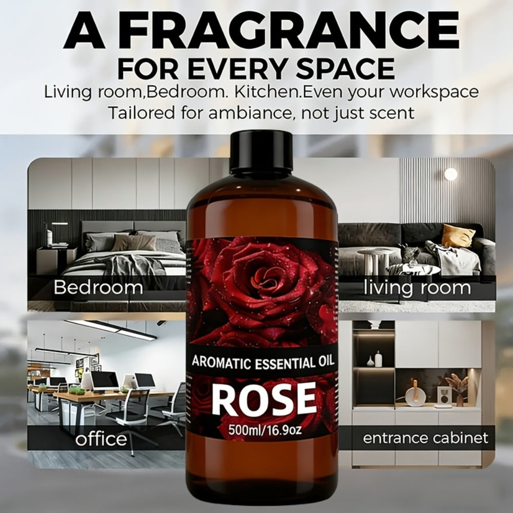 Premium Aromatic Oil Rose White Peach Ocean Sandalwood Woody Cologne Long-Lasting Fragrance for Diffuser Air Purifier Bedroom Living Room Car Odor Eliminator