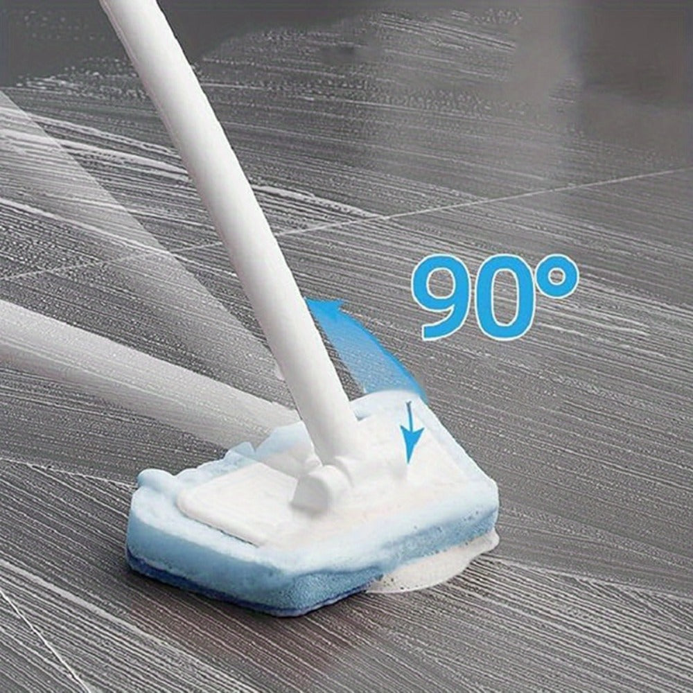 Shower Cleaning Brush Set with Replaceable Heads - Bathtub Scrubber, Wall Tile Brush, Floor Brush, Window Glass Cleaner, Detachable Long Handle Bathroom Cleaning Kit, 11pc or 16pc Options