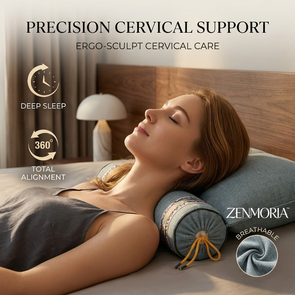 Detachable 2-in-1 Buckwheat Pillow ¨C Ergonomic Support & Adjustable Comfort for Better Sleep