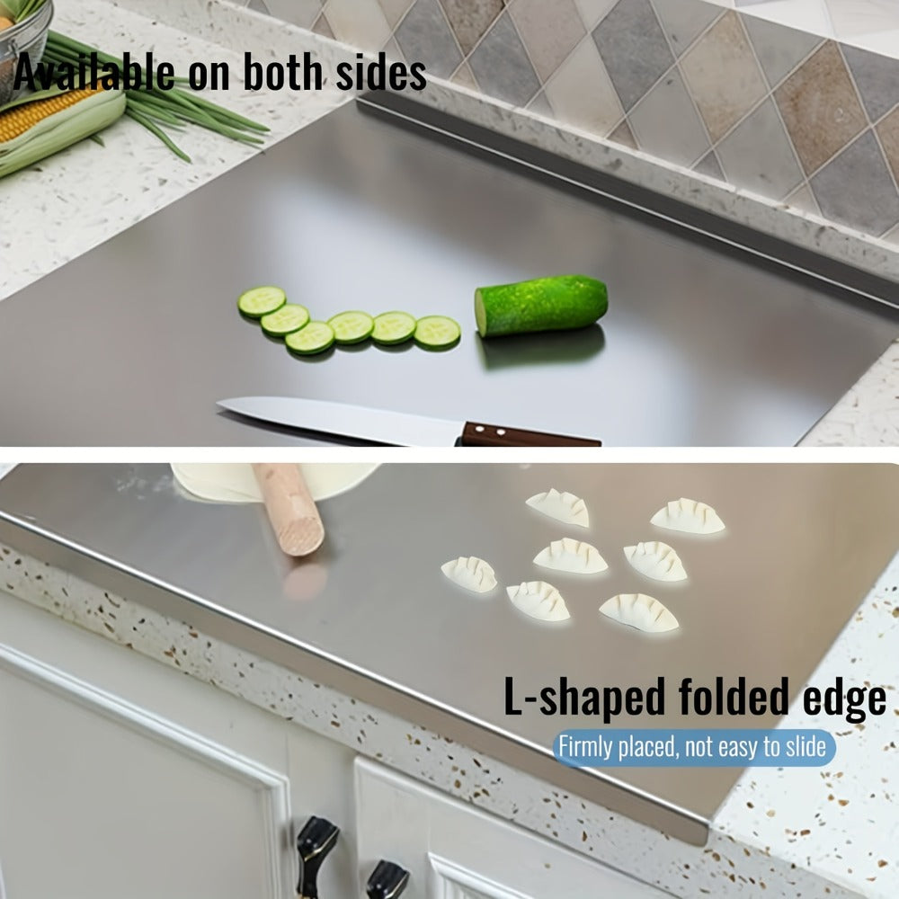 Extra Large Stainless Steel Cutting Board ¨C Multi-Use Kitchen Chopping Board, Easy to Clean & Store, Multiple Sizes