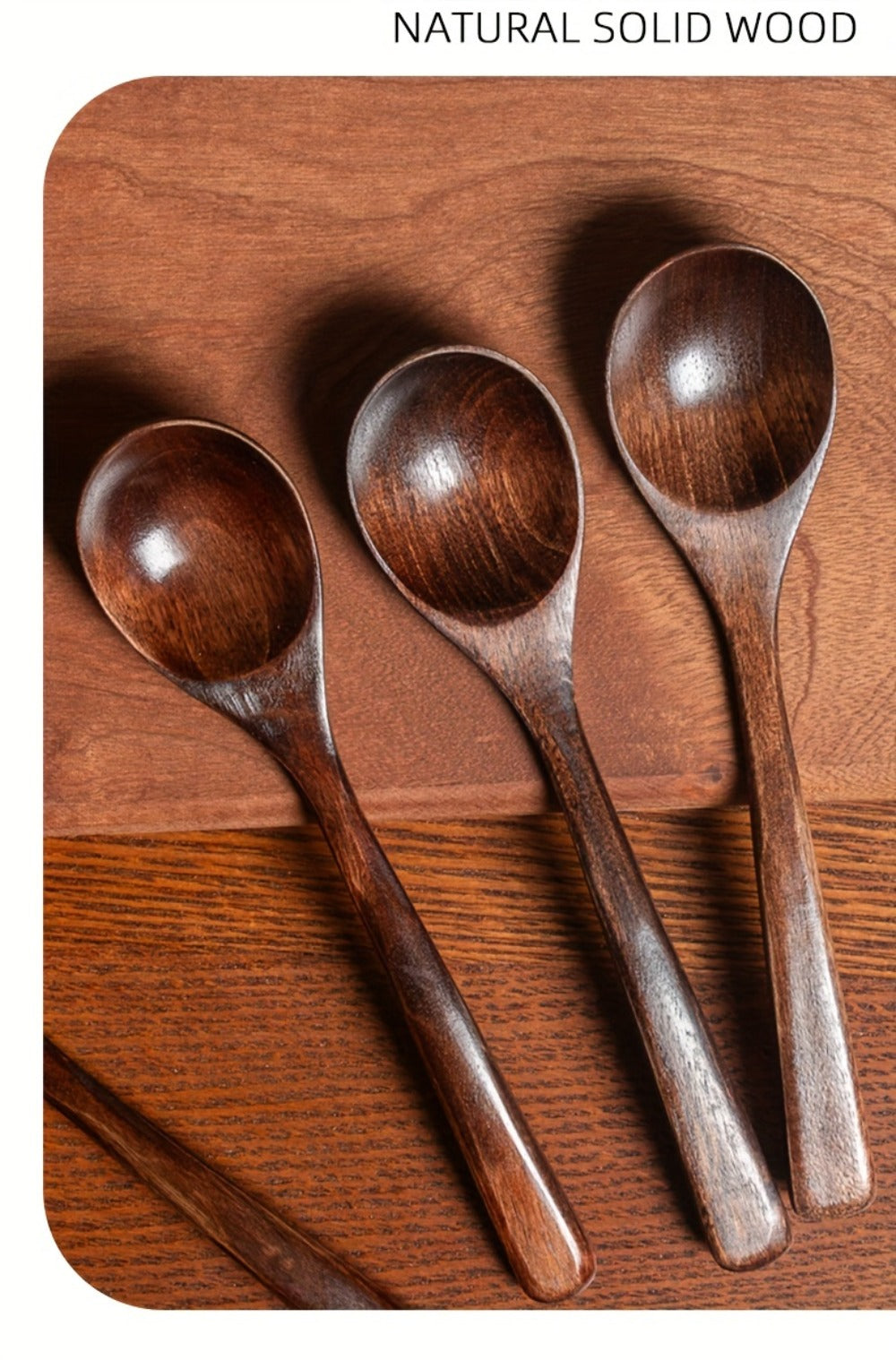 Wooden Spoons for Eating 8pcs ¨C 7.28 Inch Small Wood Teaspoons for Stirring Coffee, Tea, Honey, Cooking & Serving Soup Dessert, Wooden Spoon Set