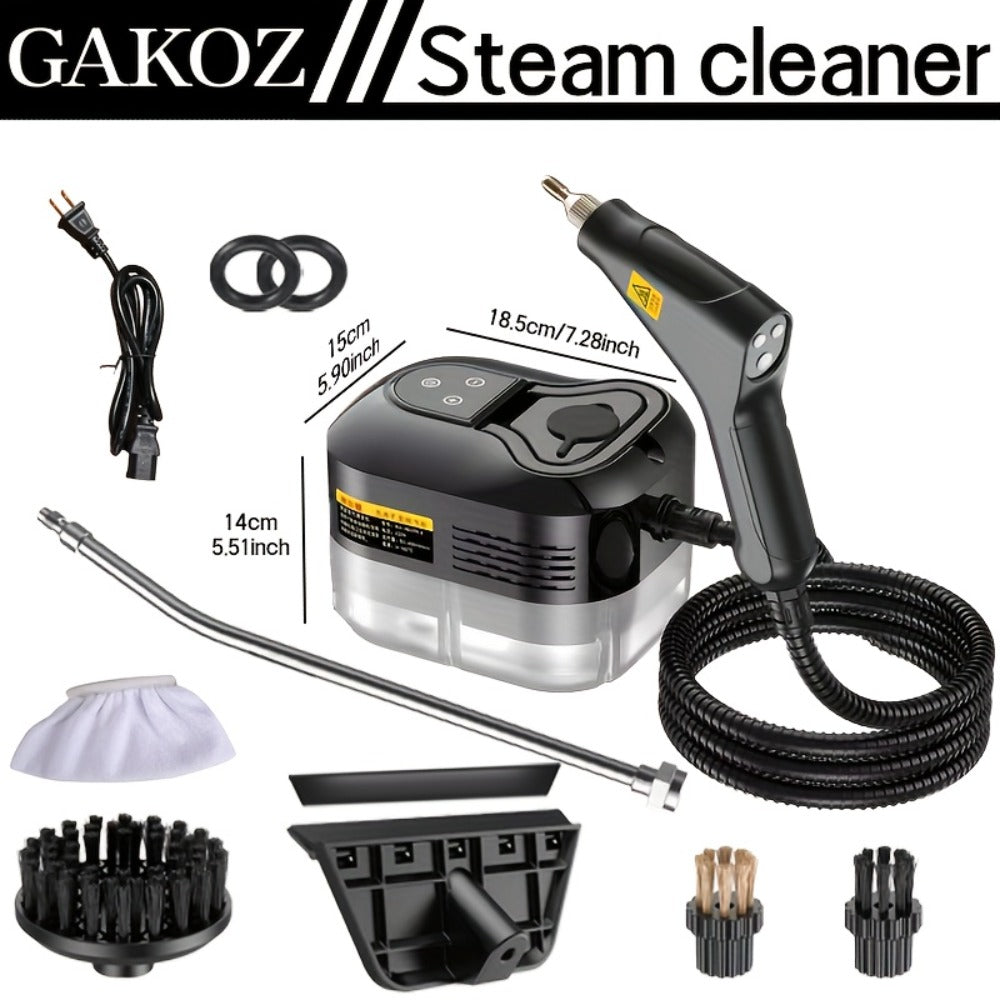 Carpet Steam Cleaner Handheld with LCD Display 1200ml Tank Gear Switch High Temperature for Kitchen Sofa Floor Tile Grout Home