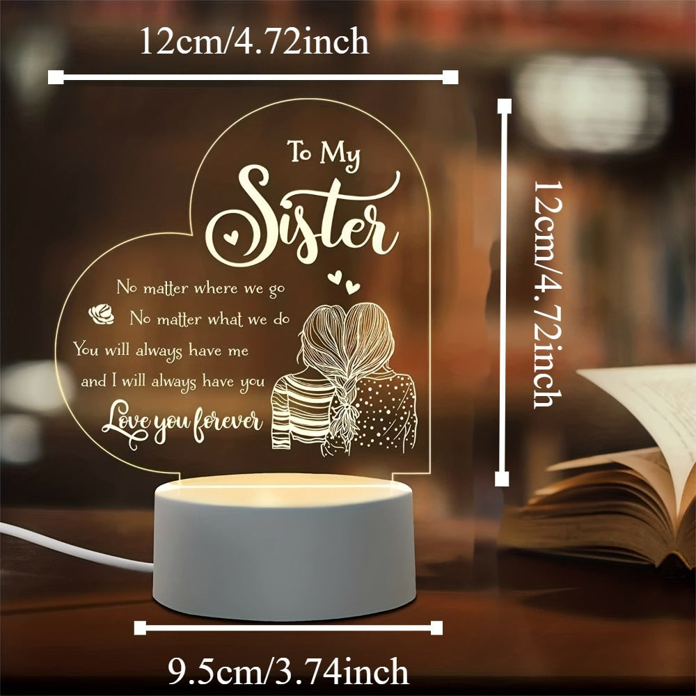 Space Floral Acrylic Night Light ¨C Enchanting Galaxy Flower LED Desk Lamp, Aesthetic Bedroom Decor, Cute Room Accent Light, Unique Gift for Sister, Girls, Teens, Birthday & Any Occasion