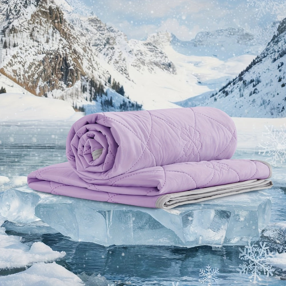 Ultrasonic Embossed Cooling Blanket ¨C 100% Polyester Summer Throw, Breathable Lightweight for Hot Sleepers, Machine Washable, 6 Colors