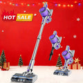 Vertical Vacuum Cleaner 55-70Kpa 3-Speed Adjustment with LED Floor Brush & Detachable Battery - 45 Min Runtime, Lightweight Handheld for Pet Hair, Carpet & Hard Floors, 7 Colors Available