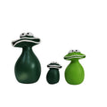 Resin Big Mouth Frog Figurines Set of 3 ¨C Cute Garden Courtyard Ornaments, Funny Parody Decor