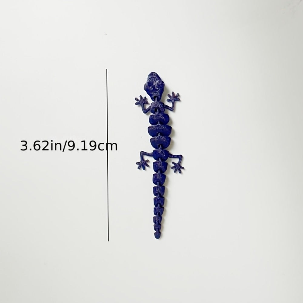 3D Printed Gecko Statues Set 101pcs Miniature Lizard Figurines Home Decor Desk Ornaments Lucky Charm Collectible Sculptures Gift for Mom Dad Birthday Holiday