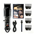 Professional Hair Clippers for Men - Cordless USB Fast Charging with Digital Display, 4 Adjustable Speeds, 4 Limit Combs 0.5-15mm, Rechargeable Lithium Battery, Barber-Grade Portable Clipper Kit 1 or 3 Piece