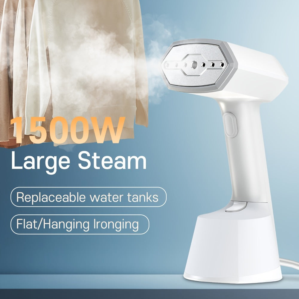 Handheld Garment Steamer for Clothes ¨C Portable Travel Steamer, 15s Fast Heat-Up, 9.47oz Large Water Tank, Wrinkle Remover for Home Office Travel