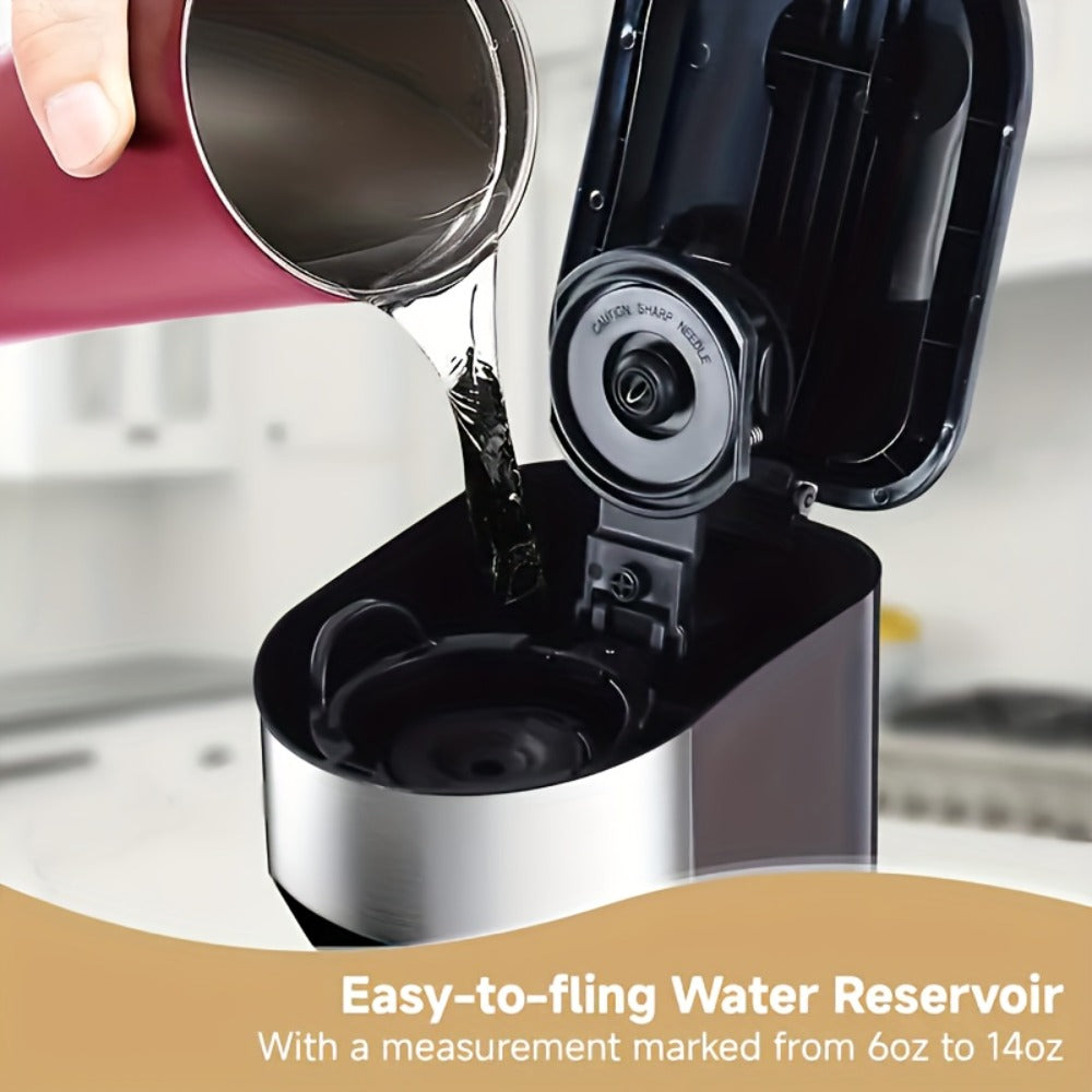 3-in-1 Coffee Machine Single Serve Brewer for K-Cup Pods Ground Coffee and Tea Compact with Reservoir for Kitchen Office Home Dark Blue Black Blue Red Green