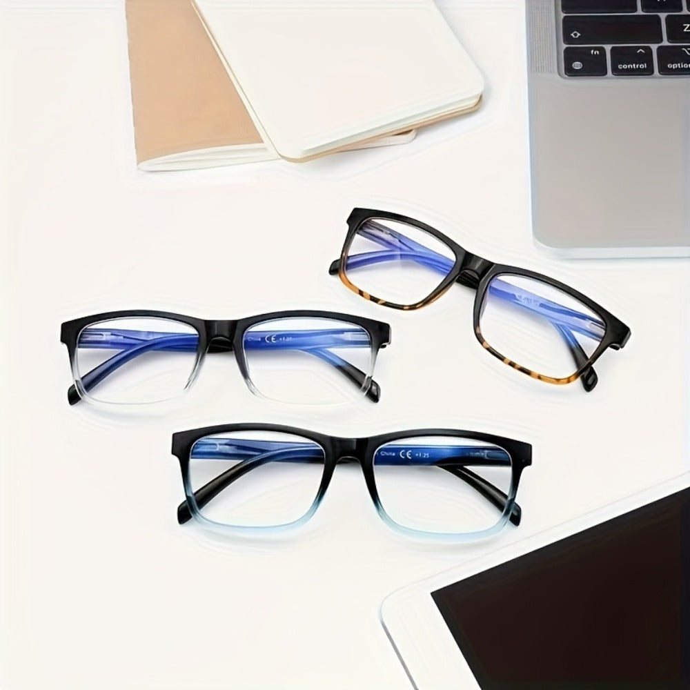 Blue Light Blocking Reading Glasses 12 Pack Bulk Set ¨C Stylish Unisex Readers with Anti-Glare Lenses, Lightweight Frames, Multiple Magnification Strengths for Men and Women