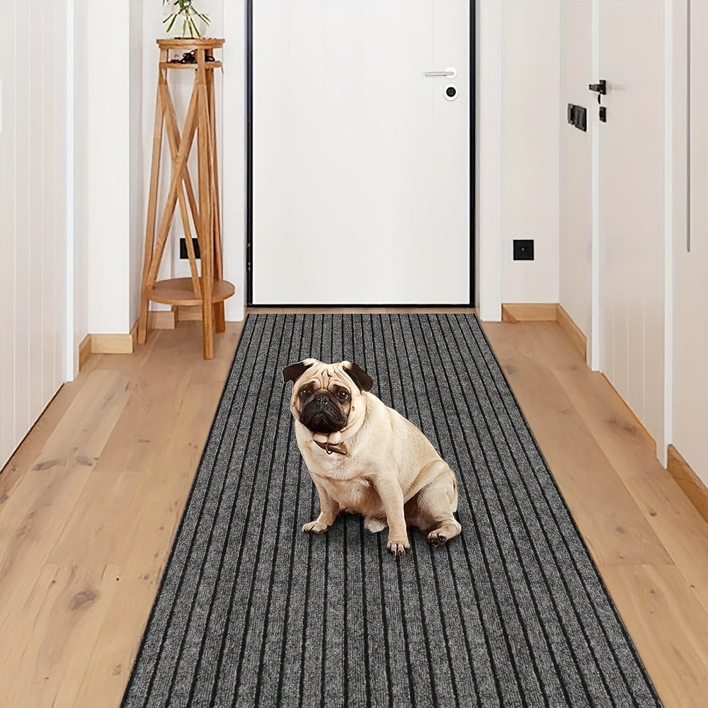Runner Carpet with Rubber Backing - Non-Slip 1800G/sqm Heavy Duty Washable Indoor Outdoor Rug | Hallway, Entryway, Laundry Room & Balcony Runner Mat | Multiple Sizes & Colors