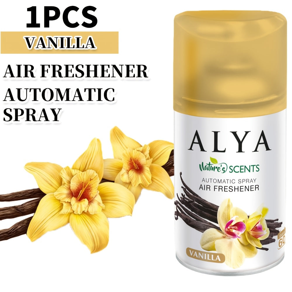 Automatic Spray Air Freshener Refill 8.45oz 1pc or 4pcs - 6 Scents Lavender Vanilla Cool Linen Ocean Mixed Berries Magnolia, Odor Fighting Room Spray for Car Office Home Bathroom Kitchen Fabric Closet