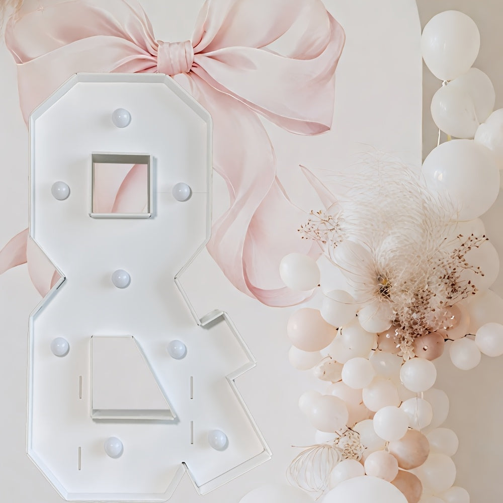 Marquee Letter Lights Warm White LED - 3FT Light Up Letters A-Z for Birthday, Anniversary, Wedding & Party Decor, Battery Powered KT Board Lighted Alphabet Signs for Wall & Indoor Display