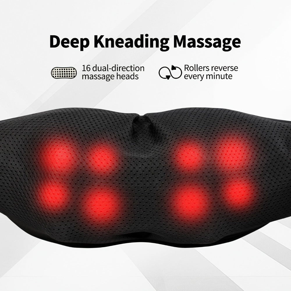 Acupressure Massager ¨C Electric Acupoint Deep Kneading Neck & Shoulder Massager for Back, Waist, Legs, Feet & Muscles, Portable Full Body Relief Device, Ideal Gift for Parents, Seniors, Men & Women