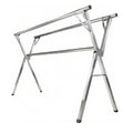 Clothes Drying Rack Collapsible Freestanding, Heavy Duty Stainless Steel Laundry Drying Rack Indoor Outdoor, Adjustable Garment Rack 63¡± & 79¡± with Clips