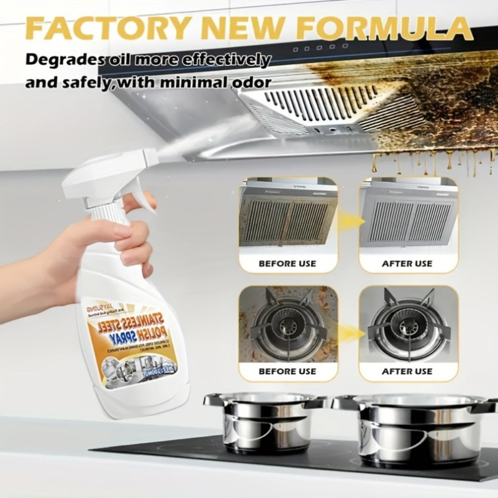 Stainless Steel Cleaner & Pot Bottom Cleaner Paste ¨C Removes Black Grime, Rust & Grease from Pots, Pans & Kitchen Surfaces, Long-Lasting Shine in One Step