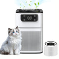 Small Air Purifier for Pets, Dust & Odor ¨C Aromatherapy Function, Ultra-Quiet Sleep Mode, Compact Air Cleaner for Bedroom, Office & Living Room, Pet Air Purifier with Low dB for Home Use, White & Black