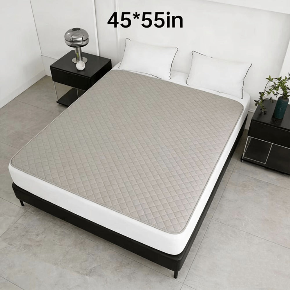 Washable Leak-Proof Mattress Protector for Seniors - Breathable Mesh Polyester, Urinary Incontinence & Bedwetting Pad | Twin, Full, Queen, King